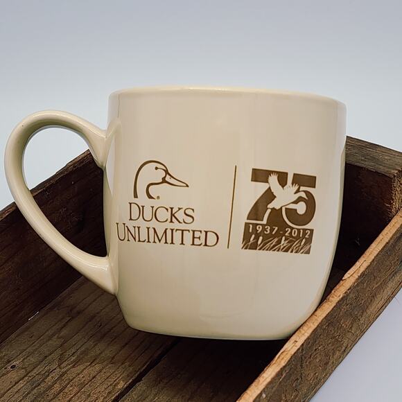 Ducks Unlimited 75th Anniversary Mug Cabela's David A. Maass Artwork Signature - Picture 3 of 6